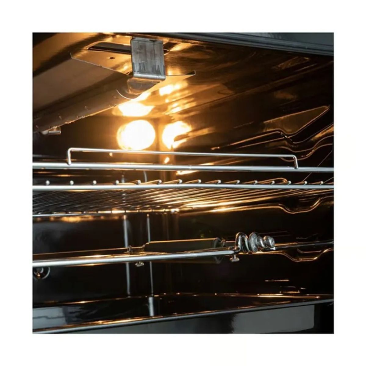 INDURAMA - Horno Empotrable a Gas Indurama HEI-75NGP Negro de 75 Litros con Grill y Asador Giratorio