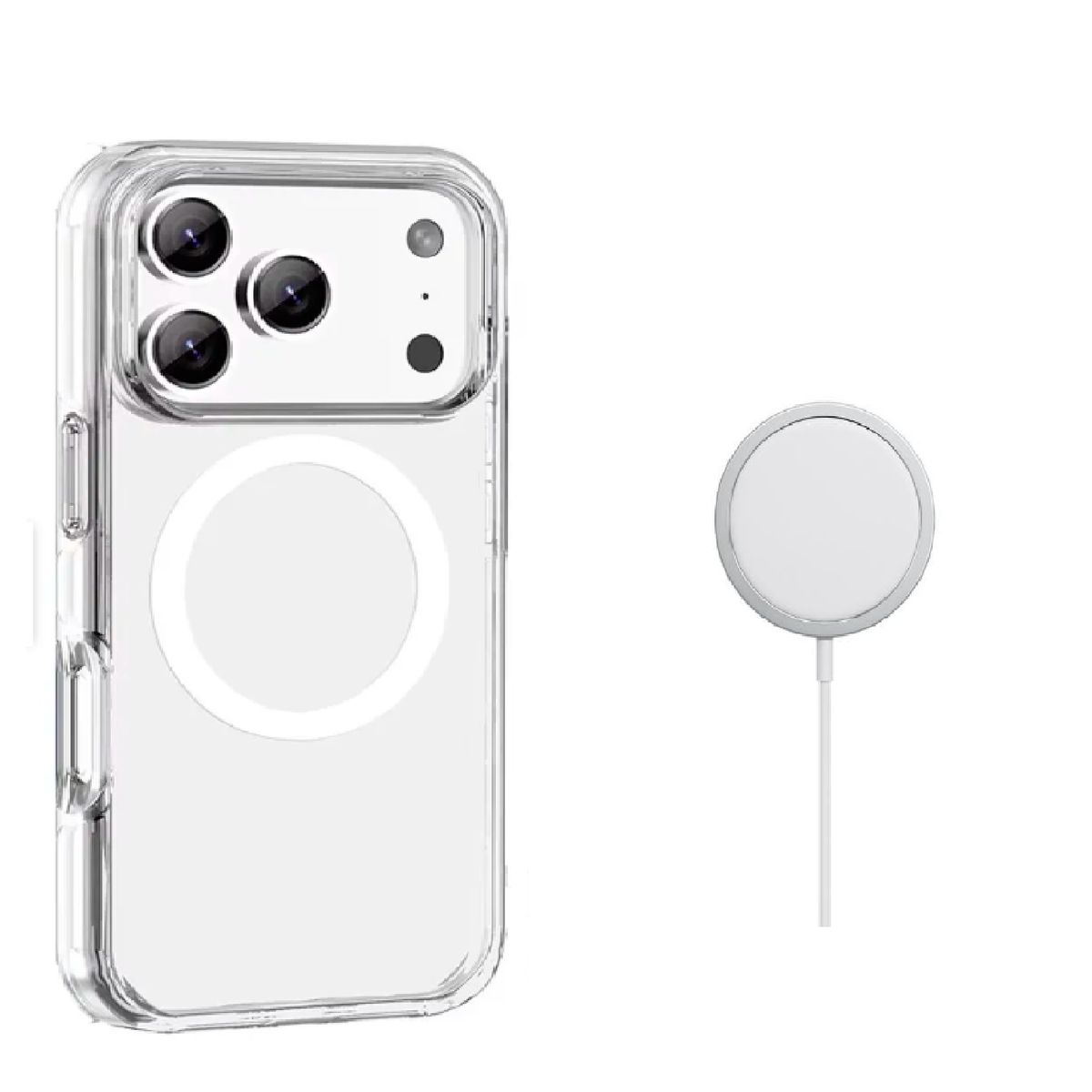 GENERICO - Case Magsafe con cargador inalambrico para iPhone 17 Pro Max