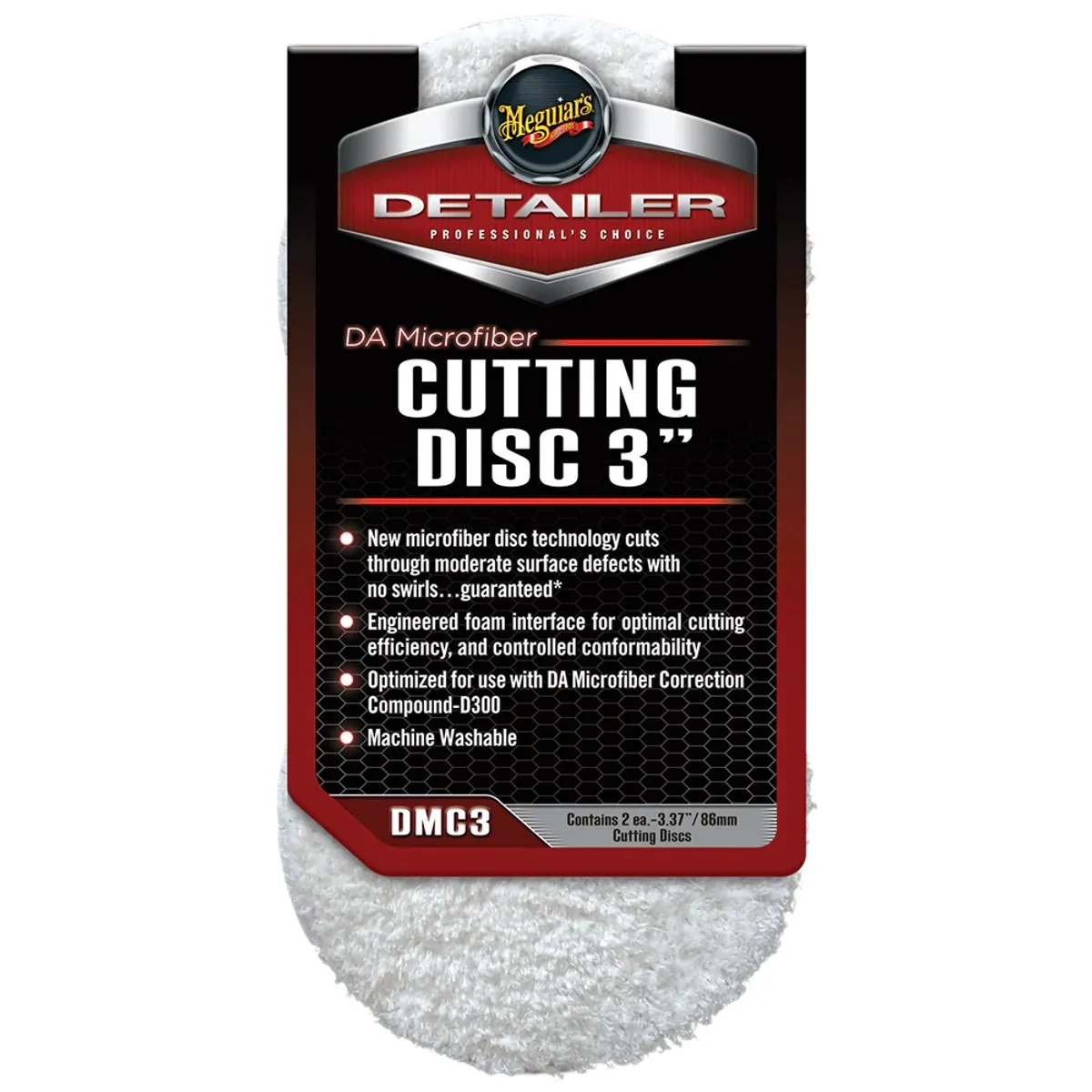 MEGUIARS - Meguiars Pad Disco de Microfibra Pack 2 Und de Corte 3 Pulgadas