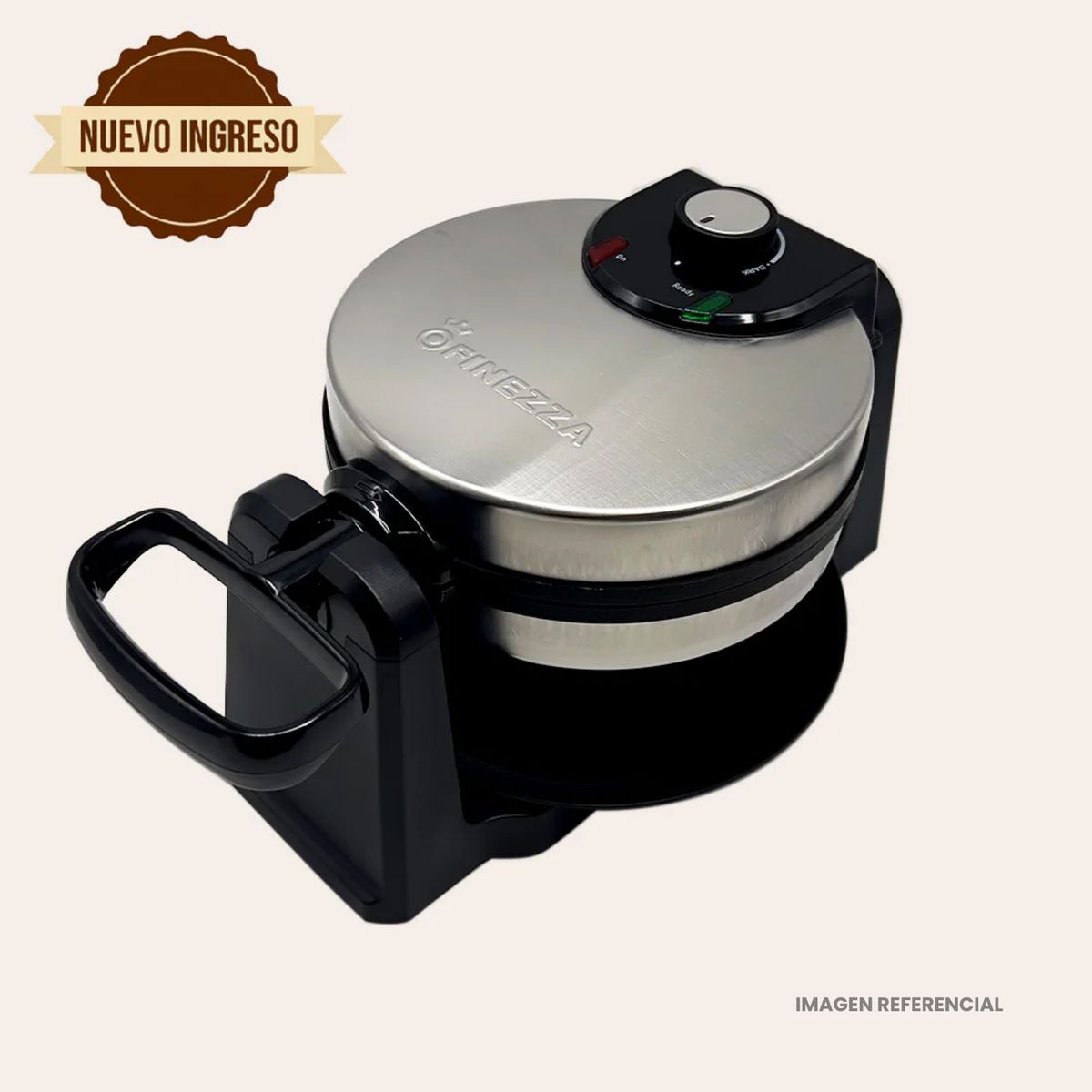 FINEZZA - Waflera Eléctrica Finezza 750W con Antiadherente - FZ-822WF