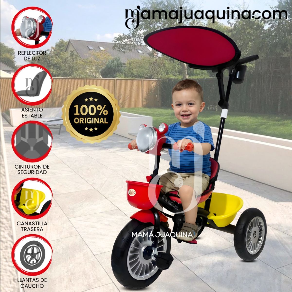 BABY - Triciclo con Guiador « JANUCK » Edición Especial Red
