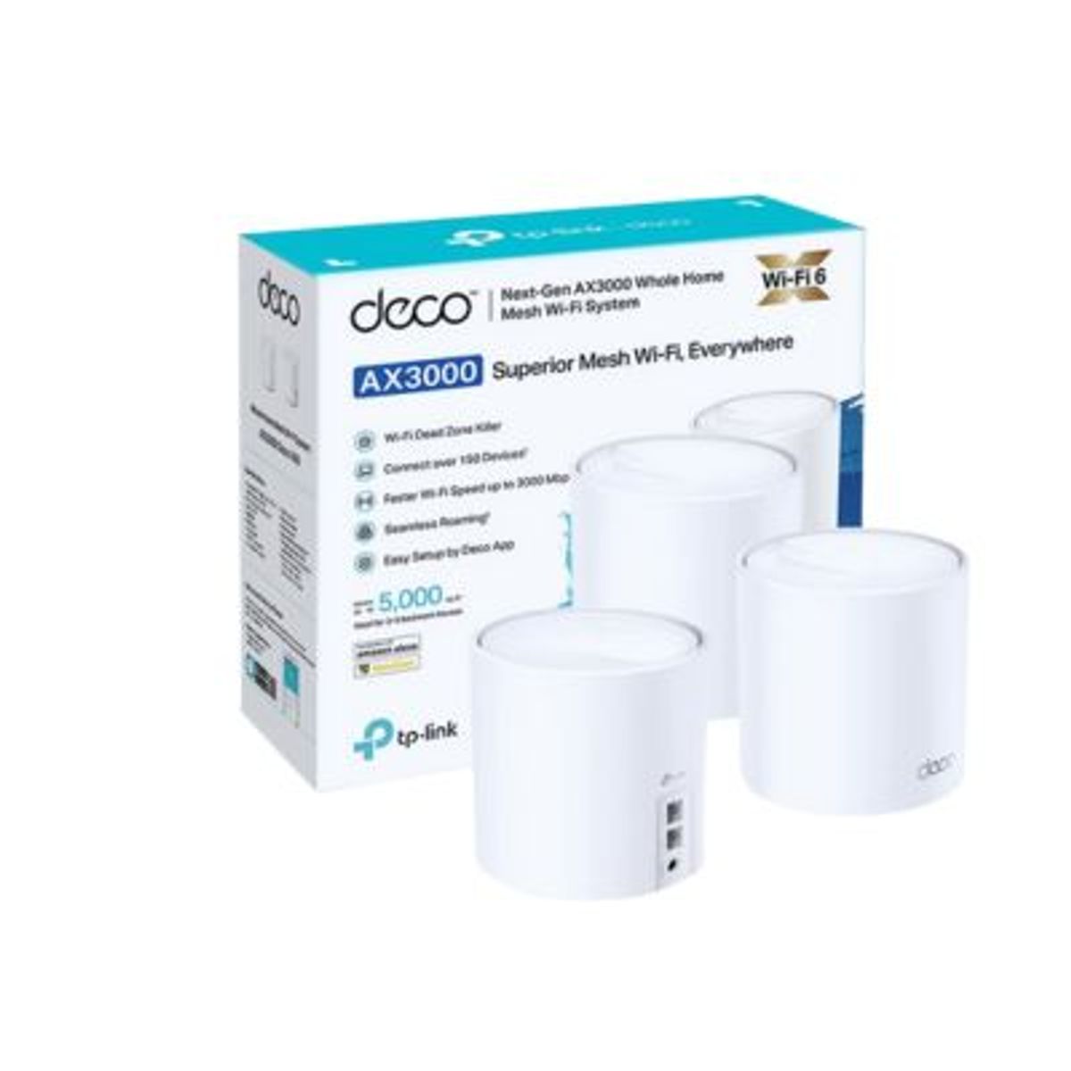 TP LINK - SISTEMA WIFI MESH TP-LINK DECO X60-3 AX5400 PACK 3