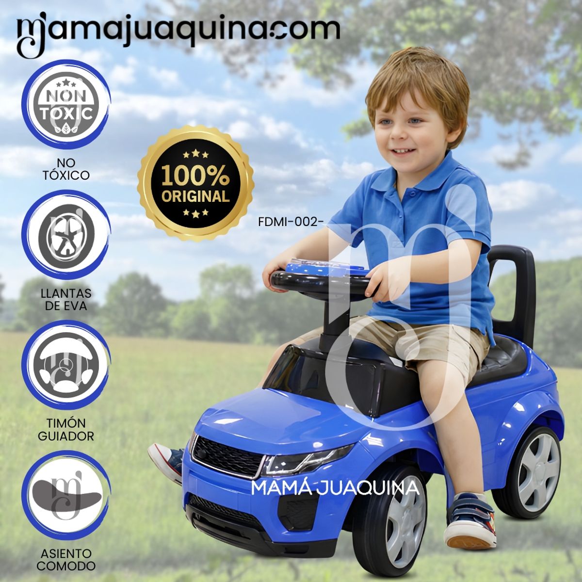 Baby - Correpasillo Montable para Niños «FORD MINI» Edición Limitada Blue