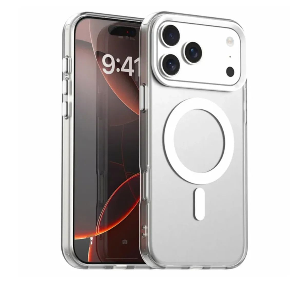 GENERICO - CASE MAGSAFE TRANSPARENTE PARA IPHONE 17 PRO MAX
