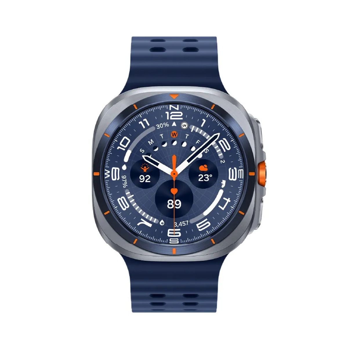 SAMSUNG - Samsung Galaxy Watch Ultra 2025 47mm LTE Smartwatch - Titanium Blue