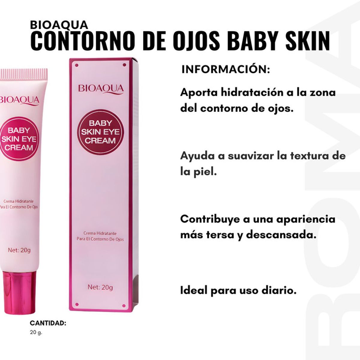 BIOAQUA - PACK 2 CONTORNO DE OJOS BABY SKIN 20G BIOAQUA