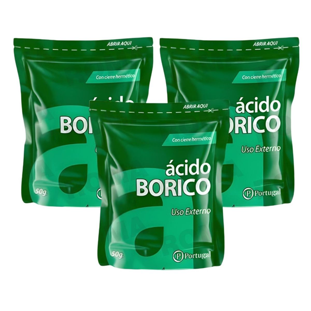 PORTUGAL - PACK 3 ÁCIDO BÓRICO EN BOLSA 50G PORTUGAL