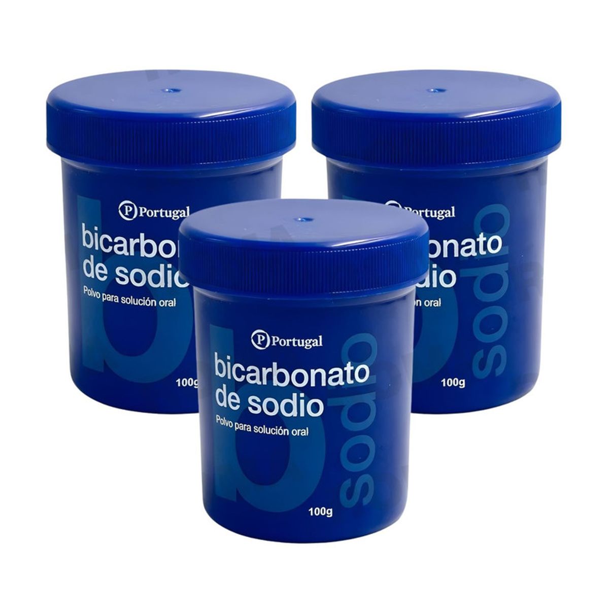 PORTUGAL - PACK 3 BICARBONATO DE SODIO EN FRASCO 100G PORTUGAL