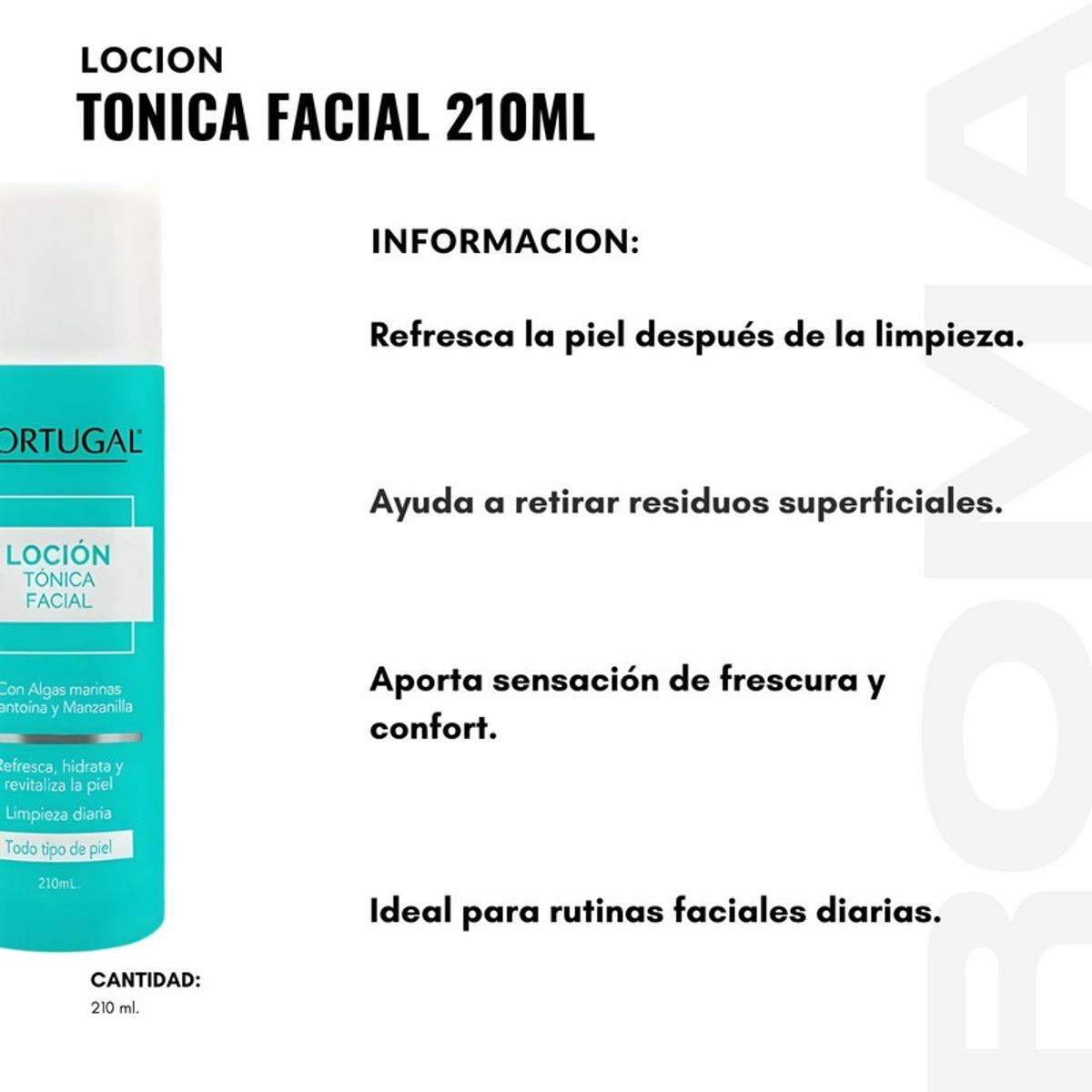 PORTUGAL - LOCIÓN TÓNICA FACIAL 210ML PORTUGAL