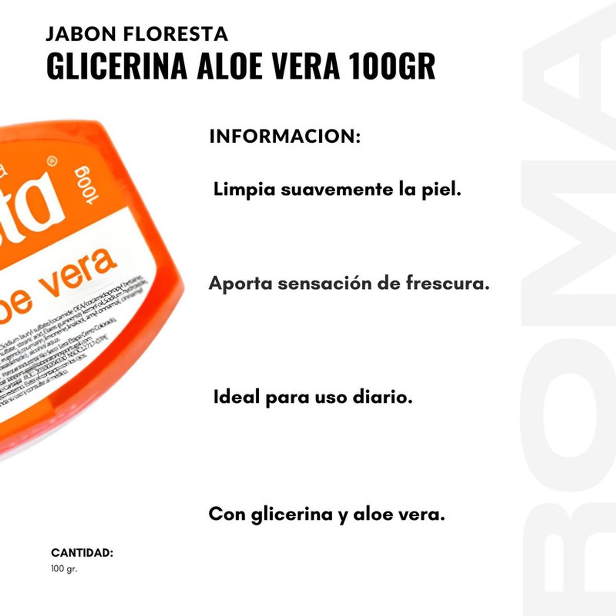 PORTUGAL - PACK 2 JABÓN CON GLICERINA ALOE VERA 100G FLORESTA