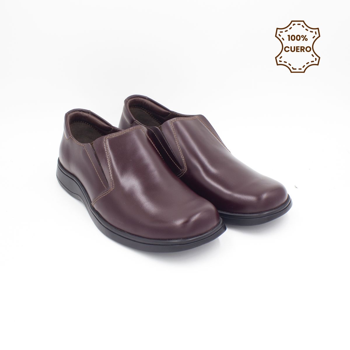 FAR WEST - Zapatos Escolares - Colegio Mocasín Niño Rafael Cuero Guinda