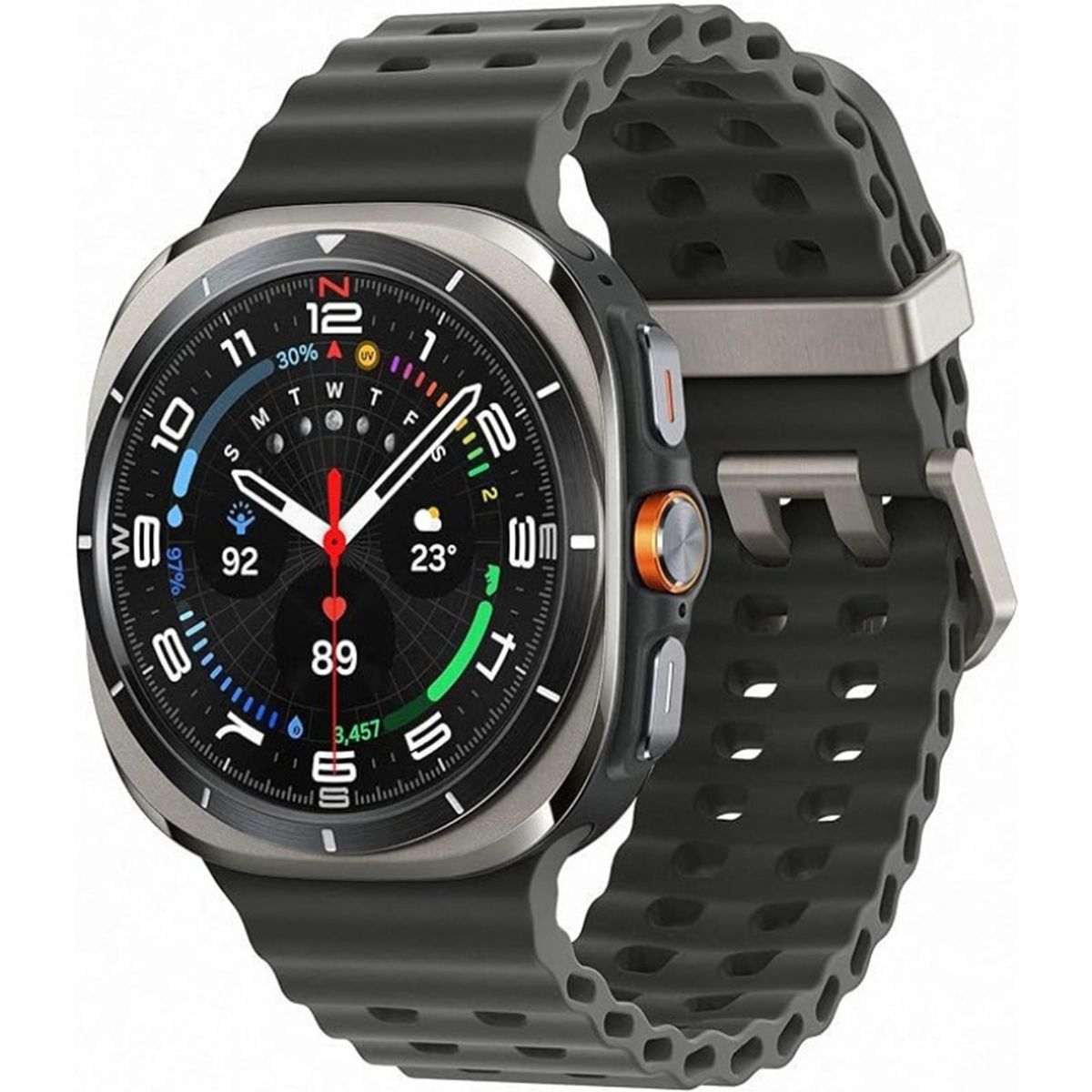 SAMSUNG - Samsung Galaxy Watch Ultra 2025 47mm LTE Smartwatch - Titanium Silver