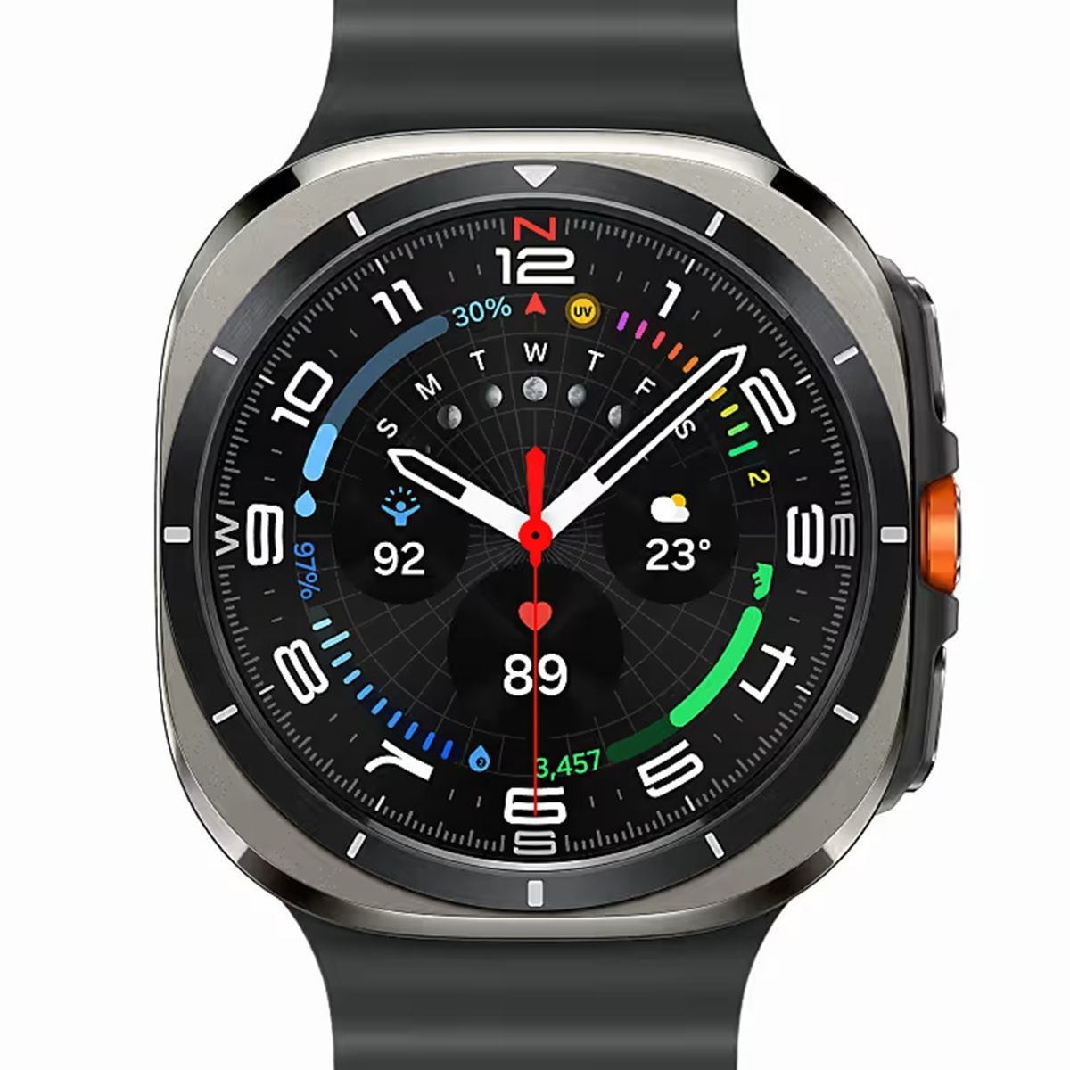 SAMSUNG - Samsung Galaxy Watch Ultra 2025 47mm LTE Smartwatch - Titanium Silver