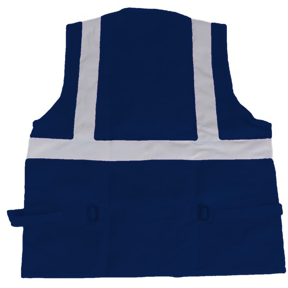 WORKFORCE - CHALECO MULTIBOLSILLO MARCA WORKFORCE  ALTA VISIVILIDAD DRIL AZUL TALLA M