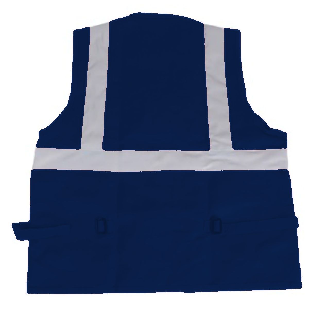WORKFORCE - CHALECO MULTIBOLSILLO MARCA WORKFORCE  ALTA VISIVILIDAD DRIL AZUL TALLA M