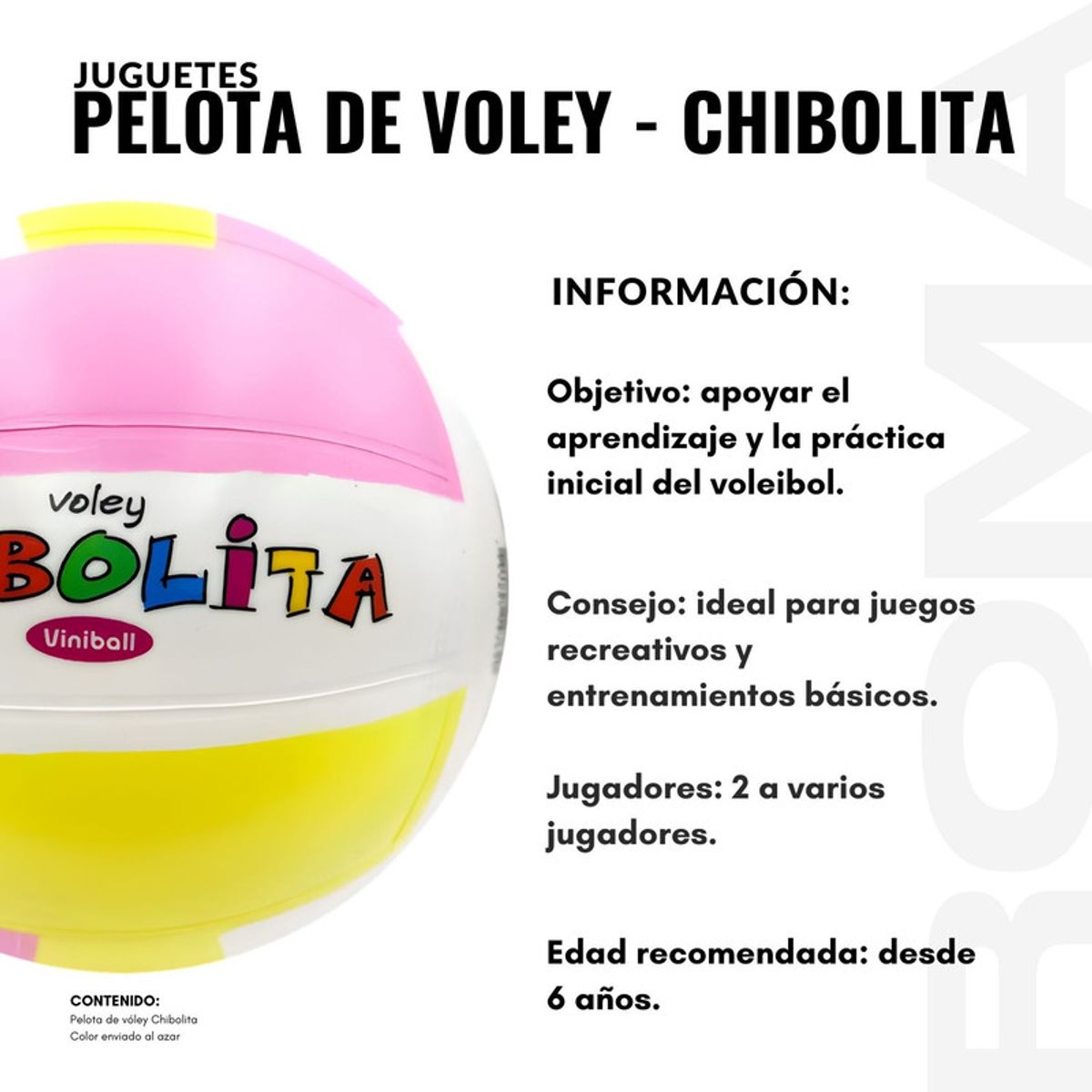 GENERICO - PELOTA DE VOLEY CHIBOLITA
