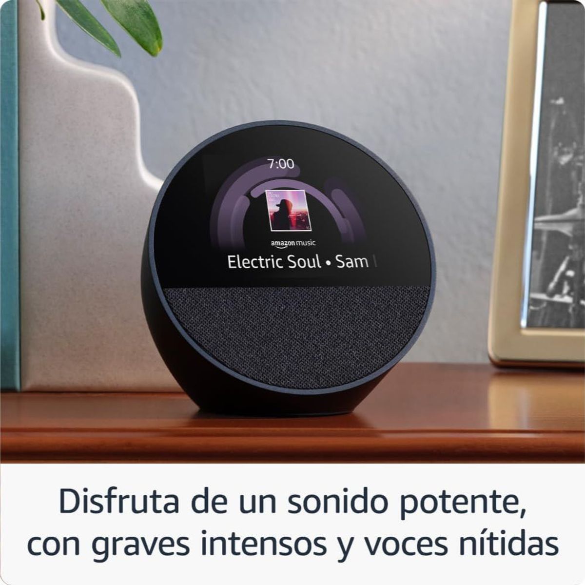 AMAZON - Amazon Echo Spot Parlante Inteligente Color Negro Alexa