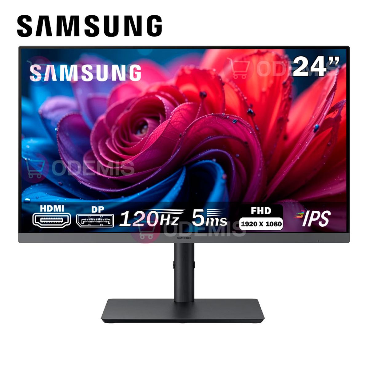 SAMSUNG - Monitor LCD Samsung Essential S4 FHD de 24 LS24F430UALXPE IPS USB-C