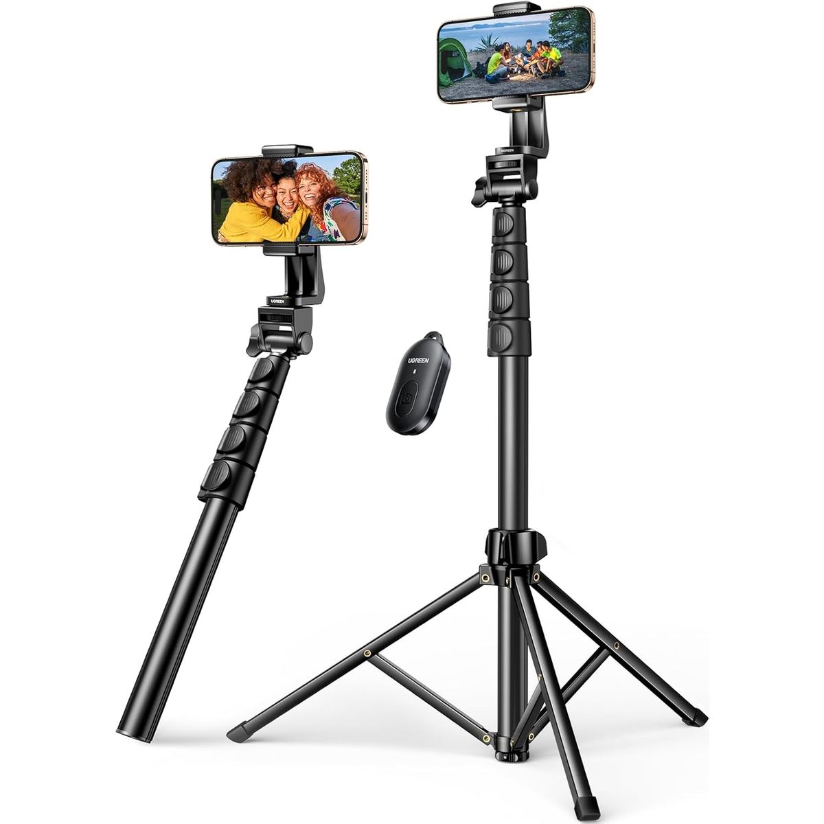 UGREEN - UGREEN Soporte Trípode Extendible Selfie Stick Bluetooth para Celular 170cm  LP680 / 15609