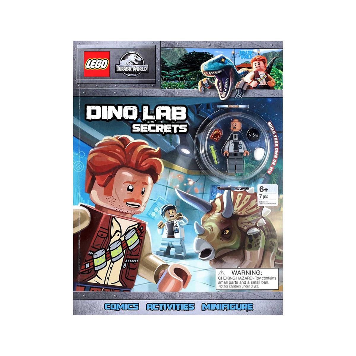 LEGO - LEGO Jurassic World Dino Lab Secrets Libro con Actividades
