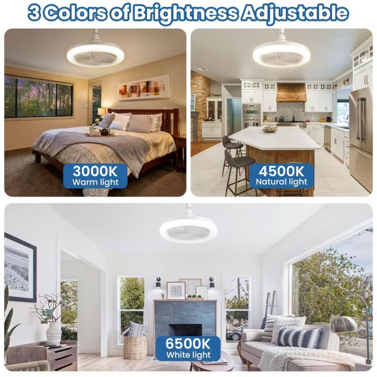 ROHS - Foco Ventilador LED Ahorrador Control IMPORTADO