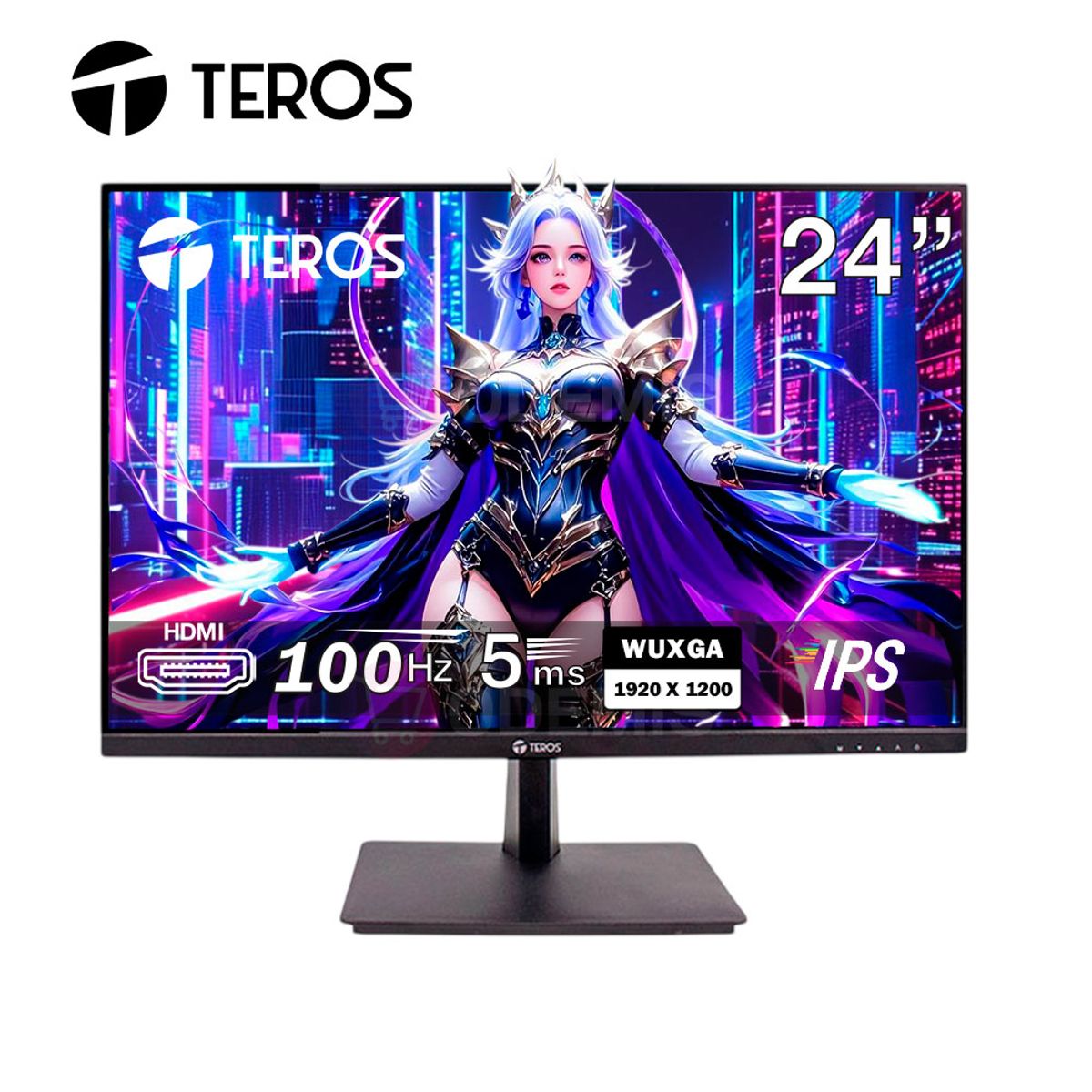TEROS - Monitor Plano TEROS TE-2420CS 24 WUXGA IPS 100Hz 5ms HDMI VGA Negro