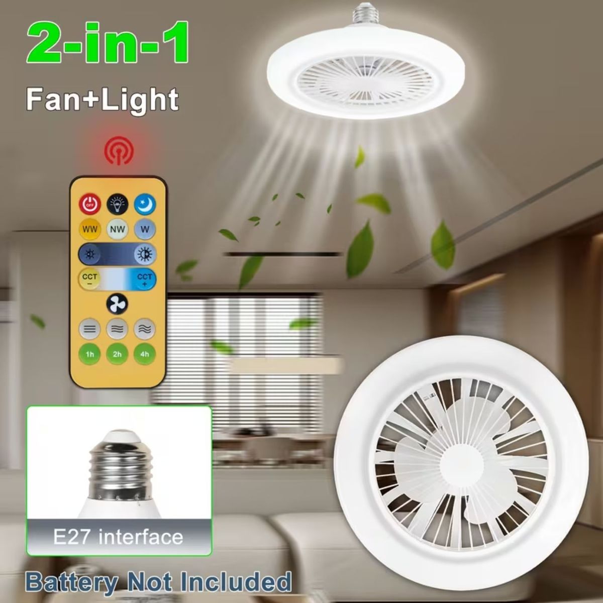 ROHS - FOCO VENTILADOR DE TECHO AHORRADOR