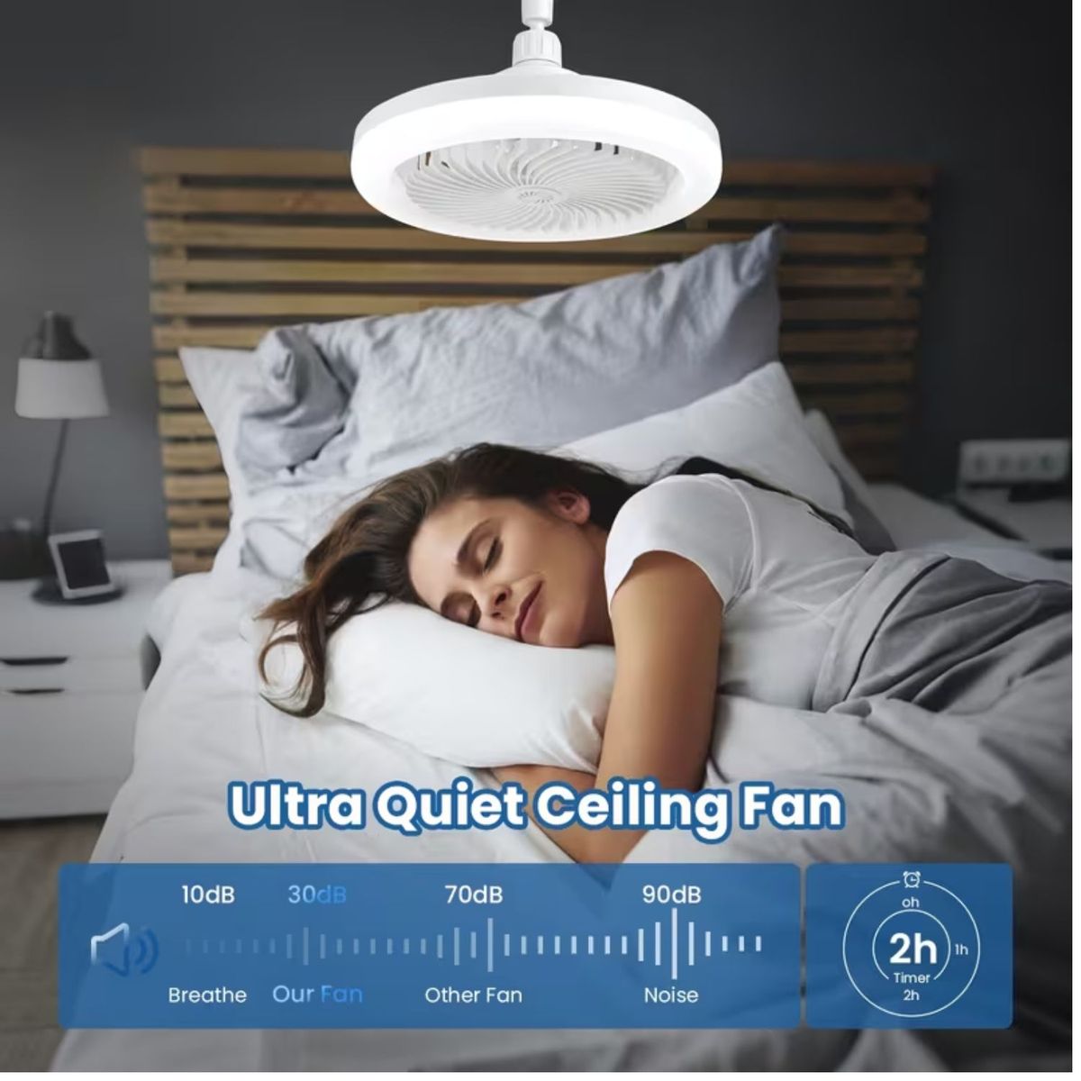 ROHS - FOCO 2 EN 1 VENTILADOR  DE TECHO PACK X2