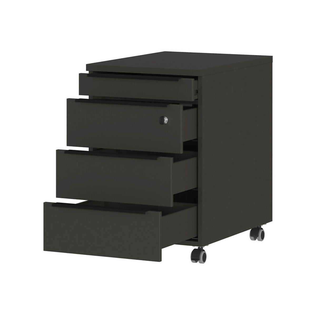 R&R MUEBLES - Archivador Moderno Flum Negro R&R MUEBLES