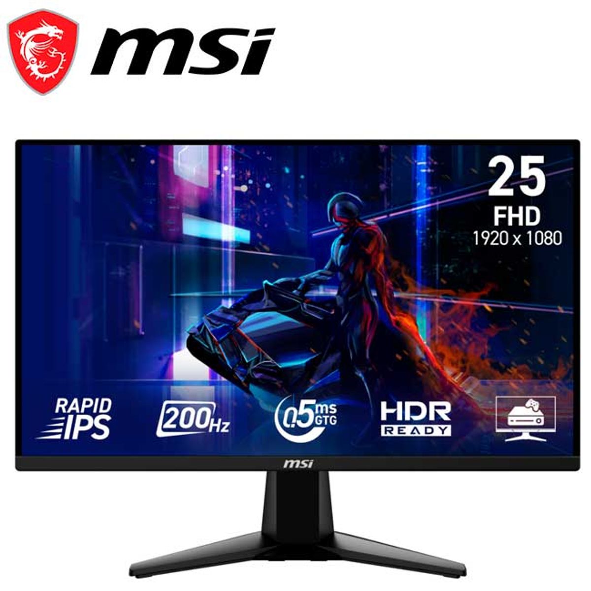 MSI - Monitor MSI MAG 255F E20 245″ Full HD Rapid IPS 200Hz Gaming