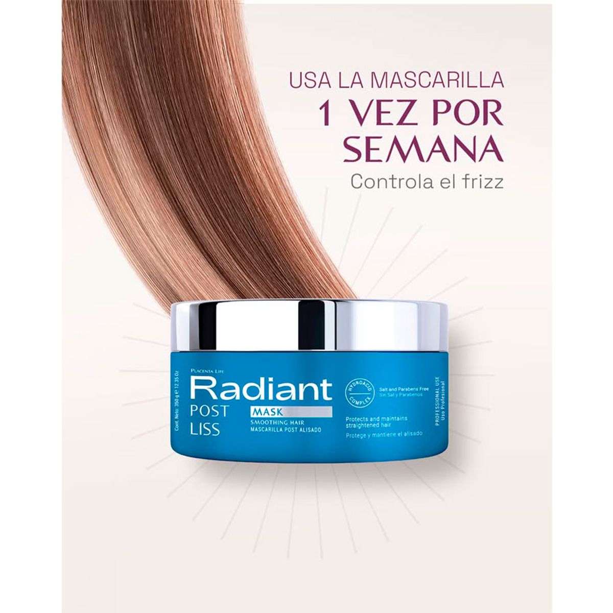 PLACENTA LIFE - Mascarilla Radiant Post Liss 350 g