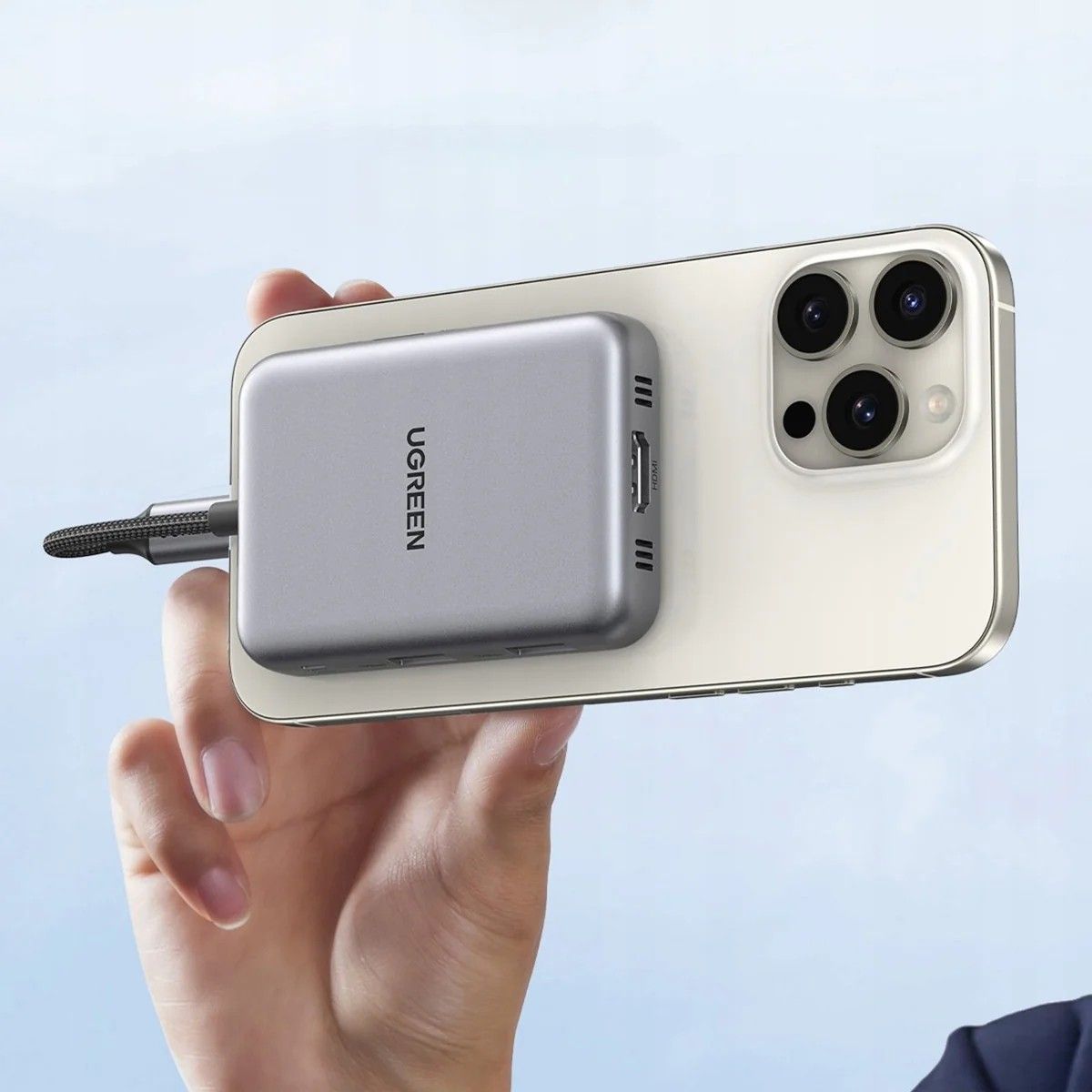 UGREEN - Hub Magnético Ugreen 7-in-1 USB-C to HDMI + 2xUSB-A + USB-C 3.2 SD + TF CM896 - 65759