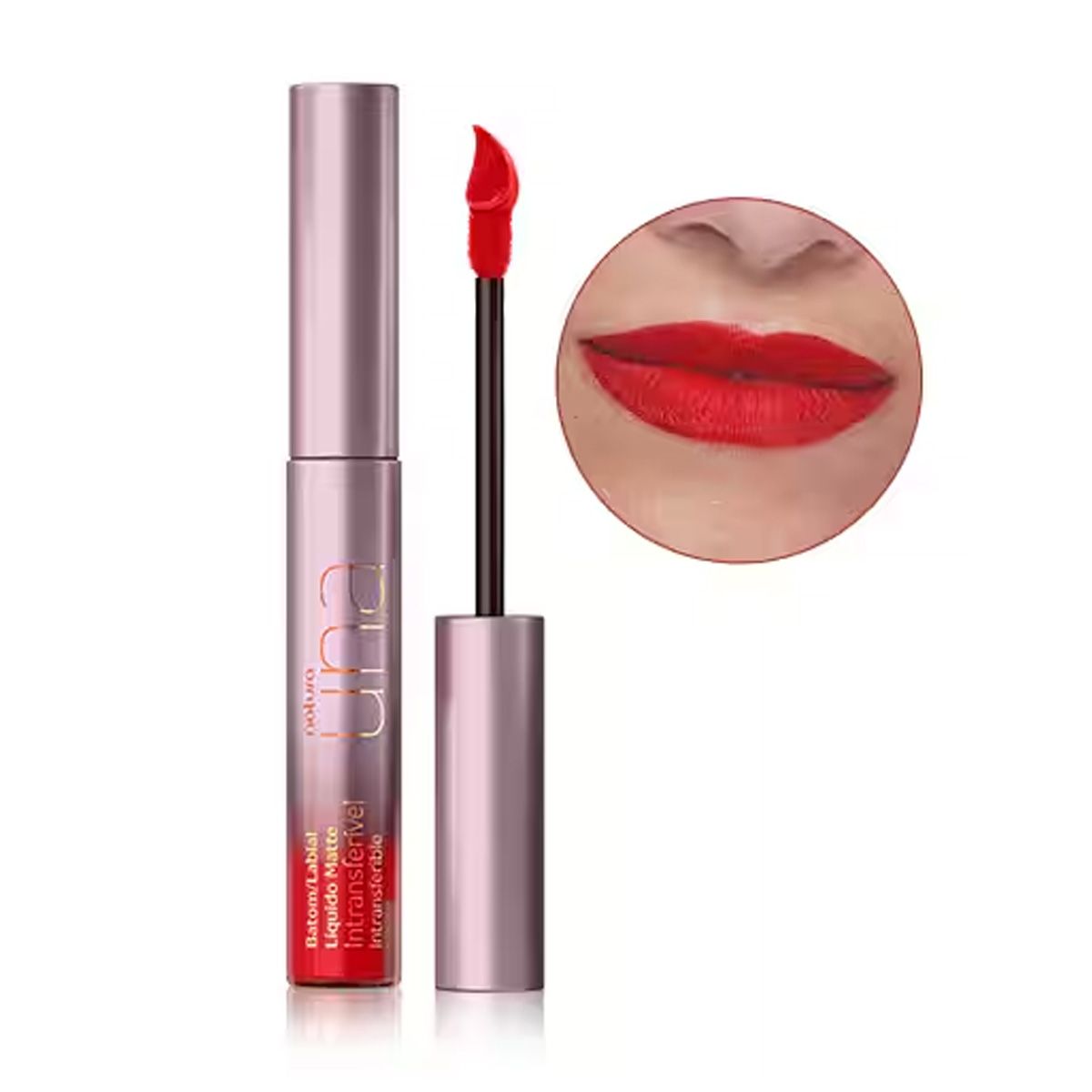 Natura - Labial Matte Intransferible Rojo 2M Natura UNA