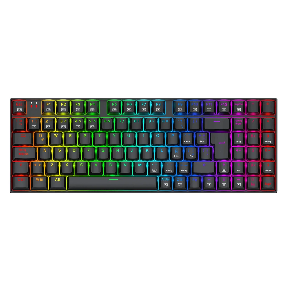 REDRAGON - TECLADO GAMER REDRAGON ZIGGS K669-RGB SWITCH RED