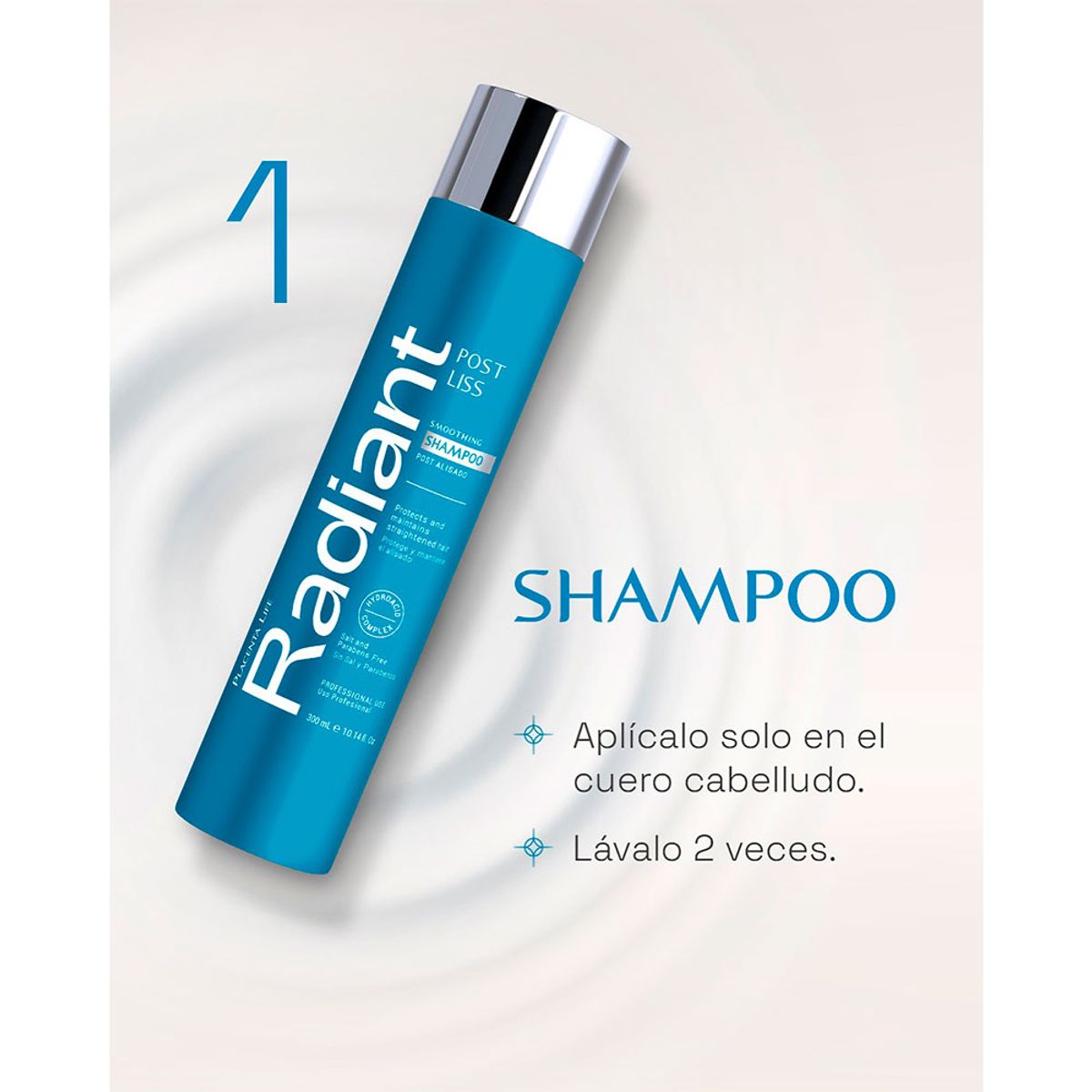PLACENTA LIFE - Radiant Post Liss Shampoo y Acondicionador 300 ml