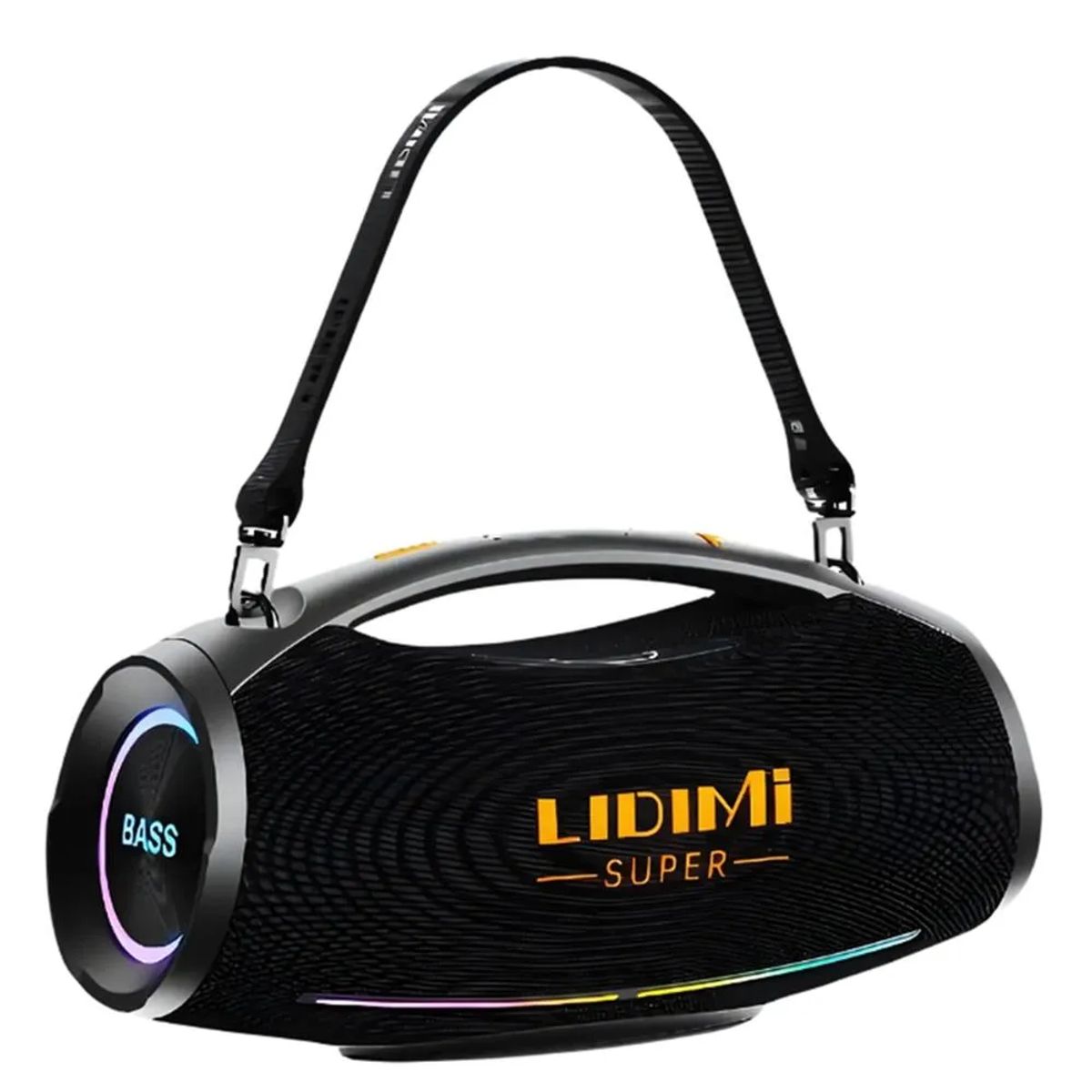 LIDIMI - Parlante Bluetooth Portátil Lidimi Super D-S686 de 200W con Luces LED RGB y X-Bass