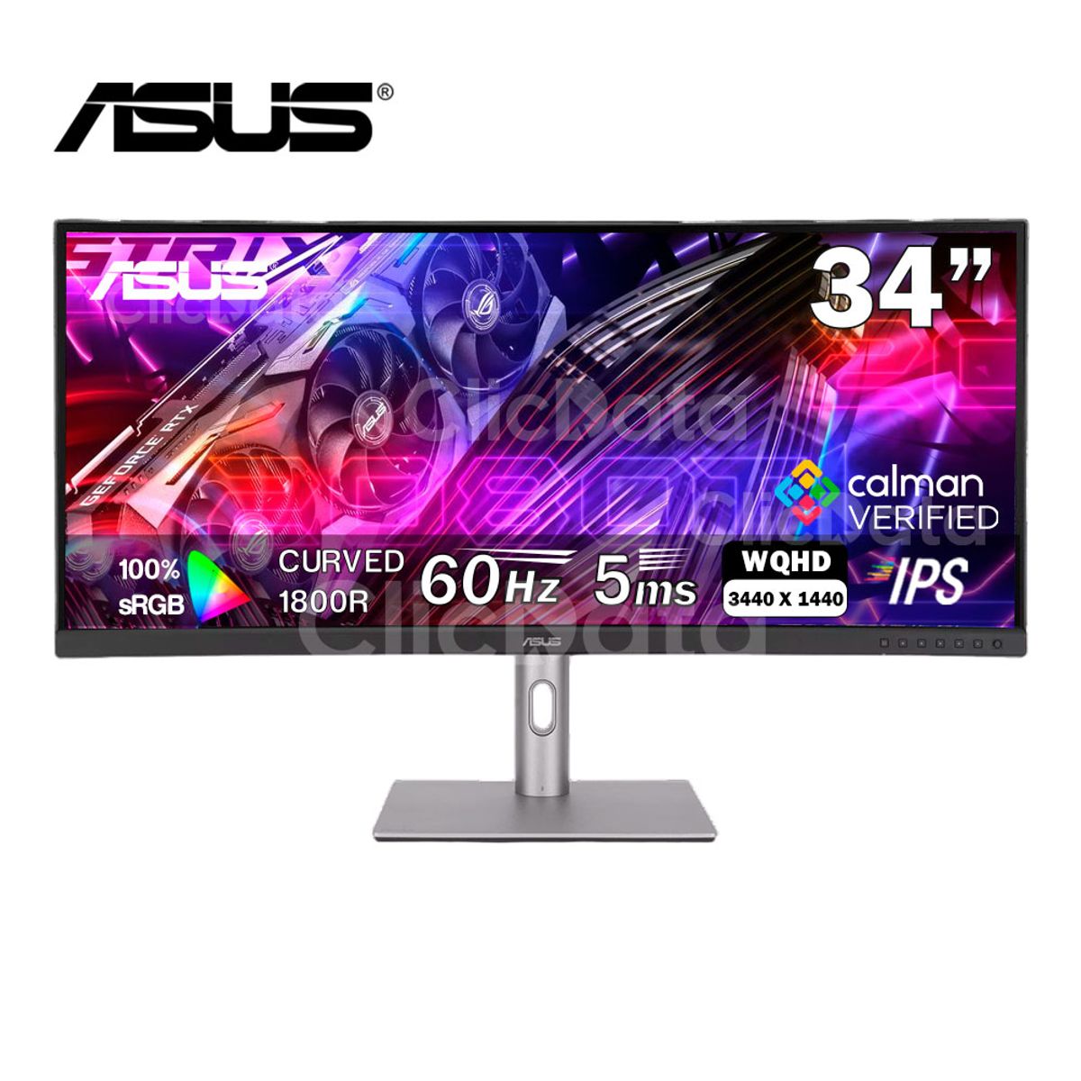 ASUS - MONITOR PROFESIONAL ProArt Display PA34VCNV 341 CURVO IPS WQHD 60Hz 5ms