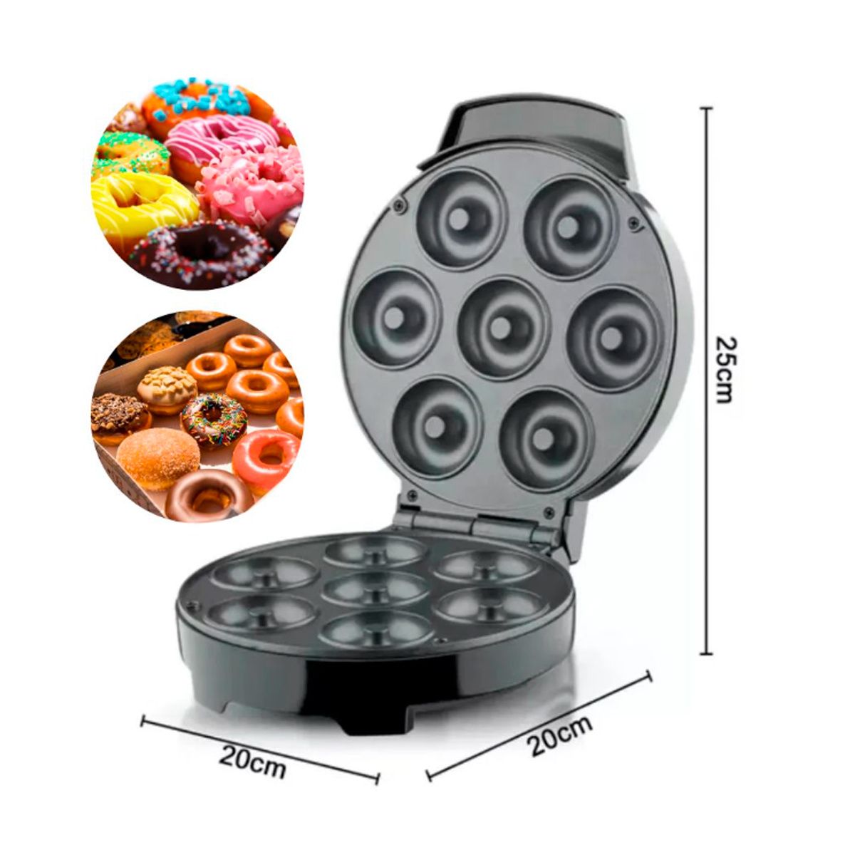 GENERICO - Mini Maquina de Donas para 7 Unidades