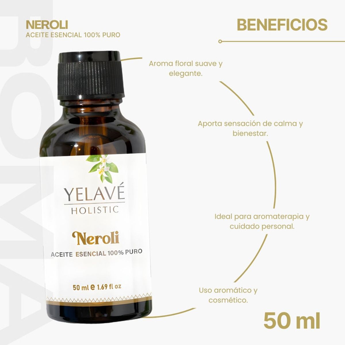 GENERICO - ACEITE ESENCIAL NEROLI 50ML YELAVÉ