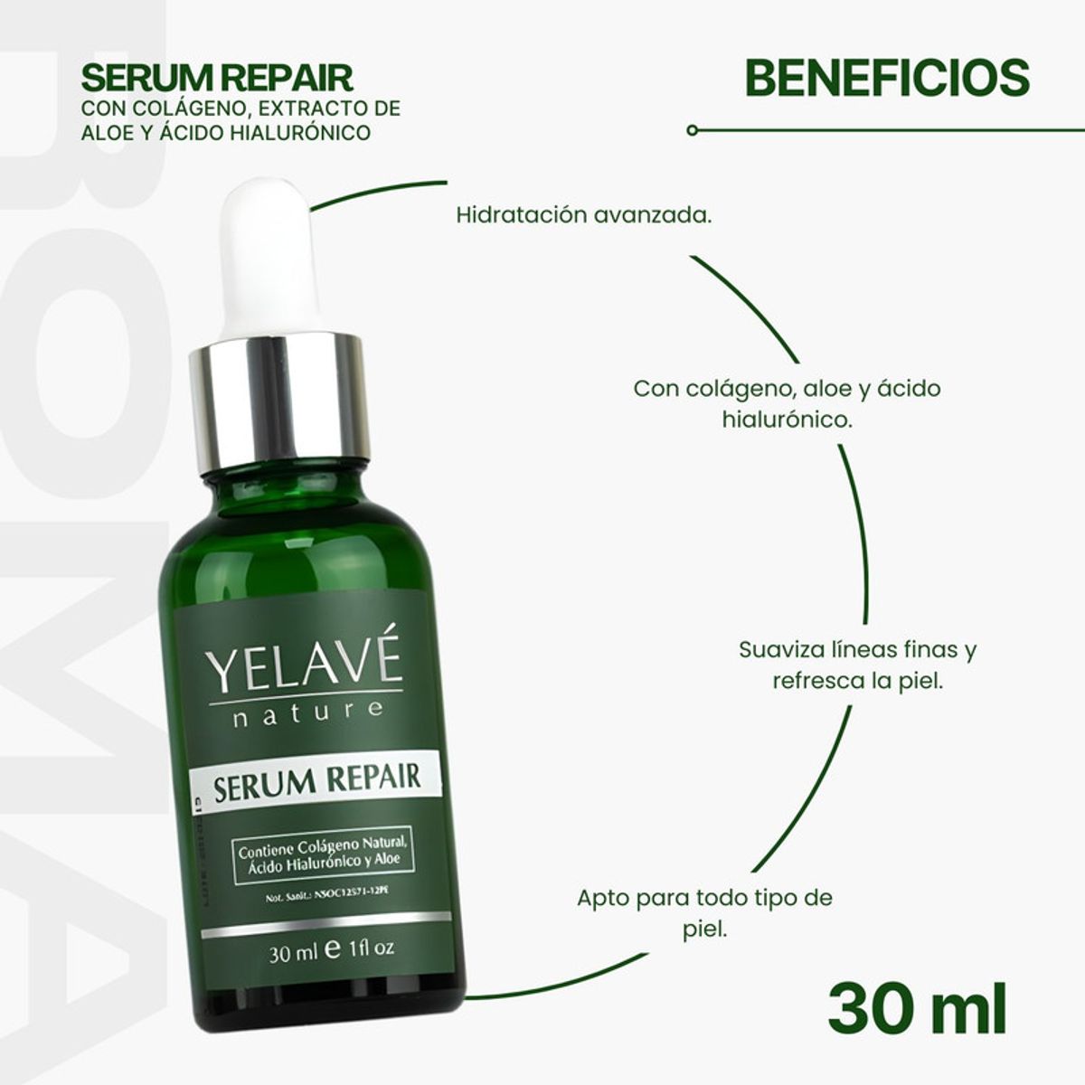 GENERICO - SERUM REPAIR 30ML YELAVÉ