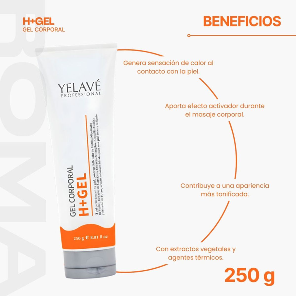 GENERICO - H+ GEL 250G YELAVÉ