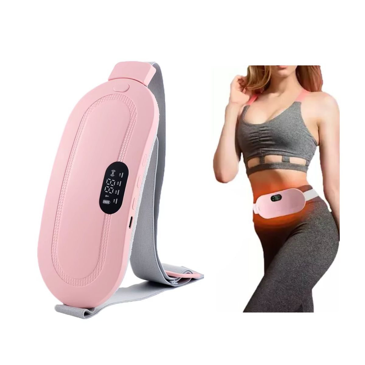 OEM - Cinturón Digital Calentador y Masajeador Para Cólico Menstrual