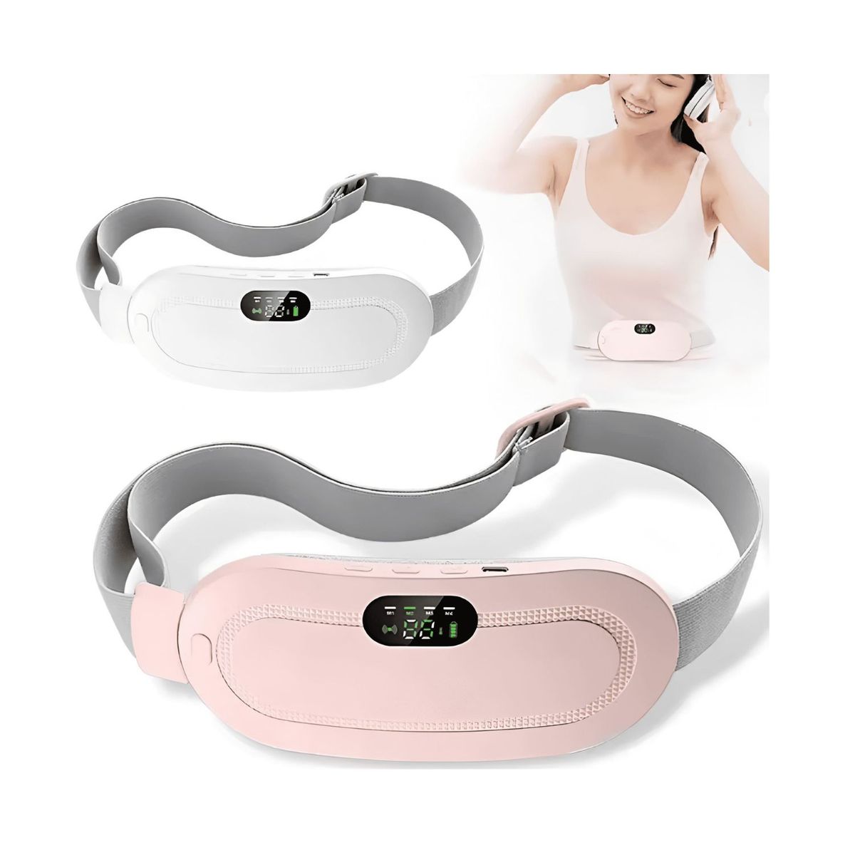 OEM - Cinturón Digital Calentador y Masajeador Para Cólico Menstrual