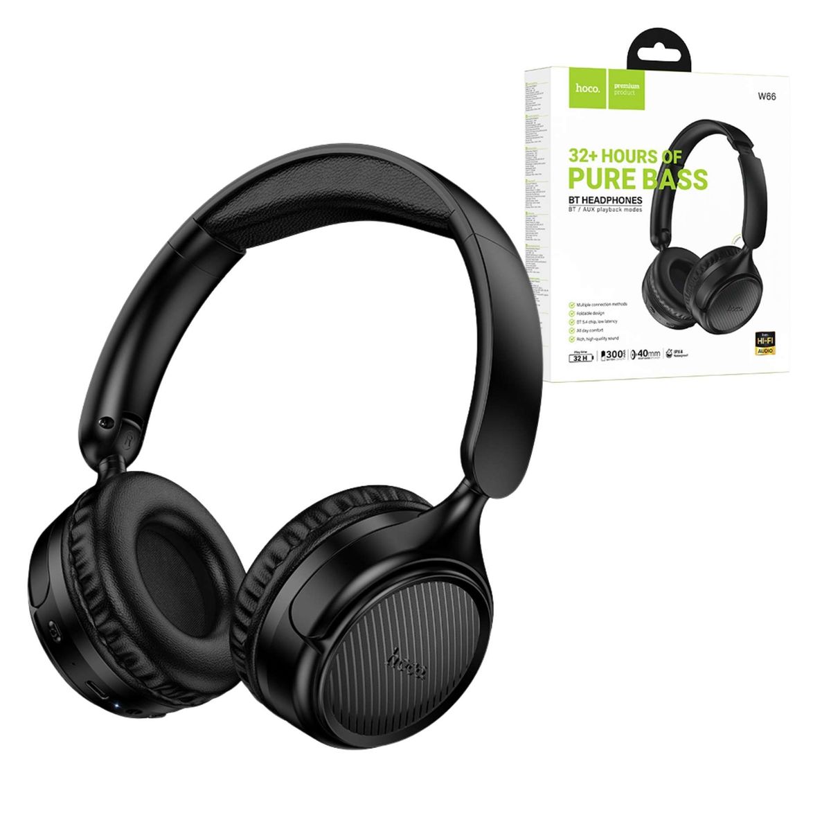 HOCO - Audifono Hoco Bluetooth Vincha Con Microfono Recargable 32 Horas HOCO