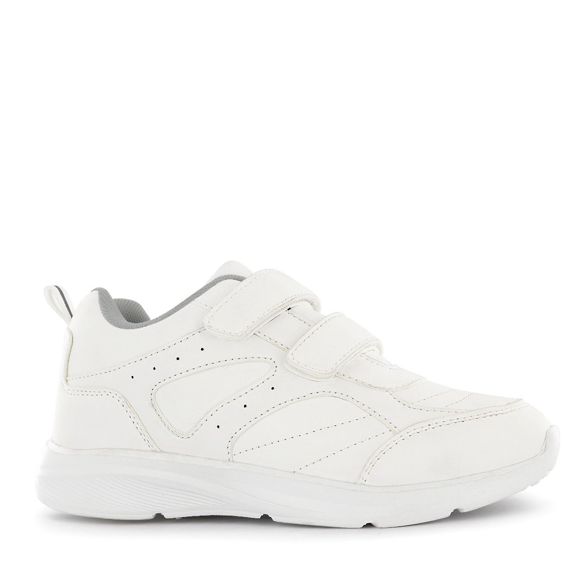 IMPULS - Zapatilla Escolar Cuero Unisex Blanco Delta06