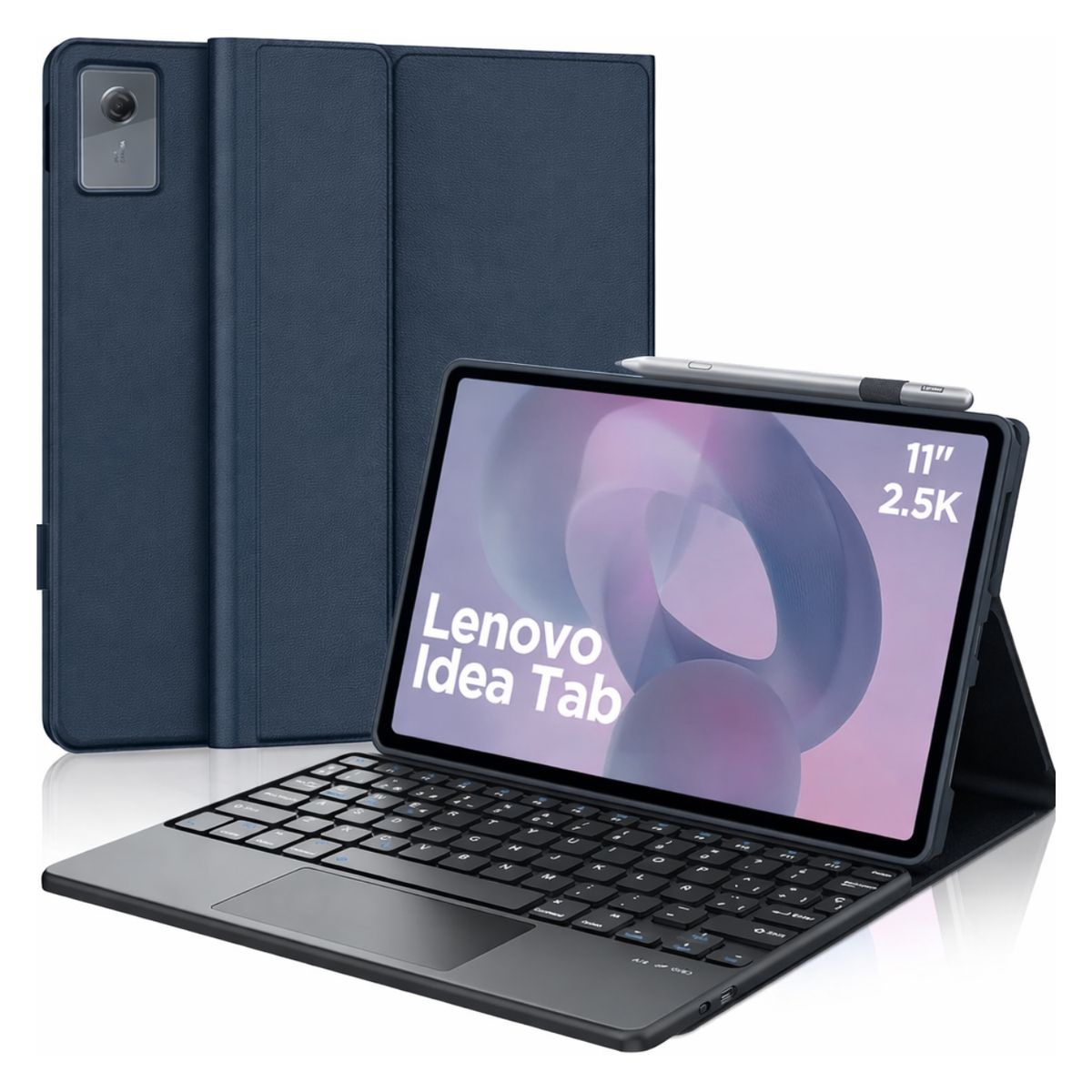 GENERICO - Funda Con Teclado Bluetooth Touchpad para Lenovo Idea Tab 11 - Azul