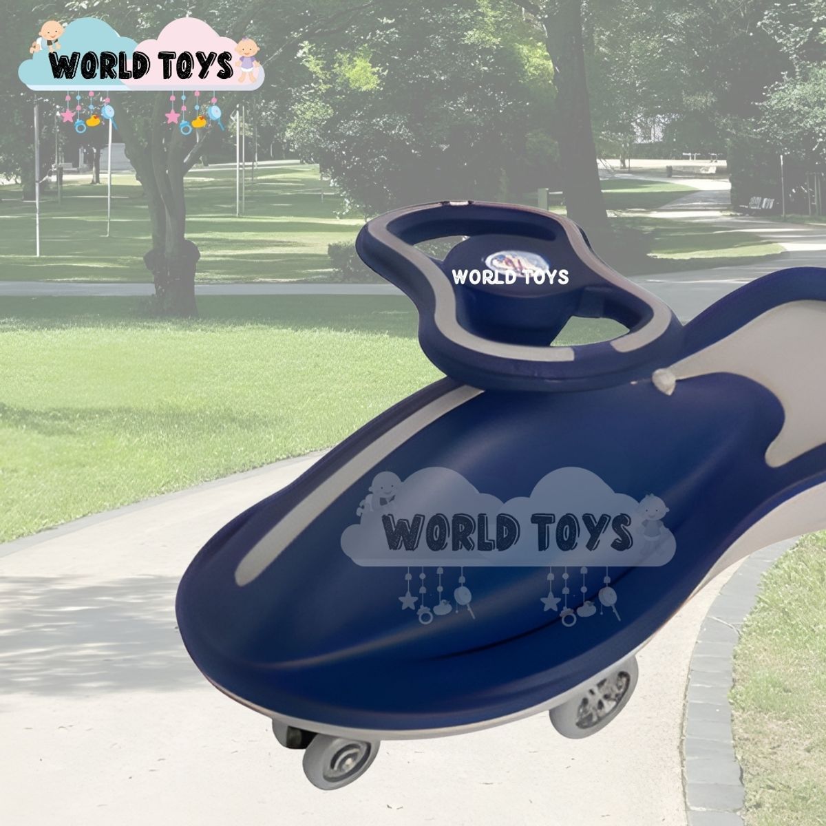 BABY - Correpasillo Twist Car «RODDOS» Dark Blue & Grey