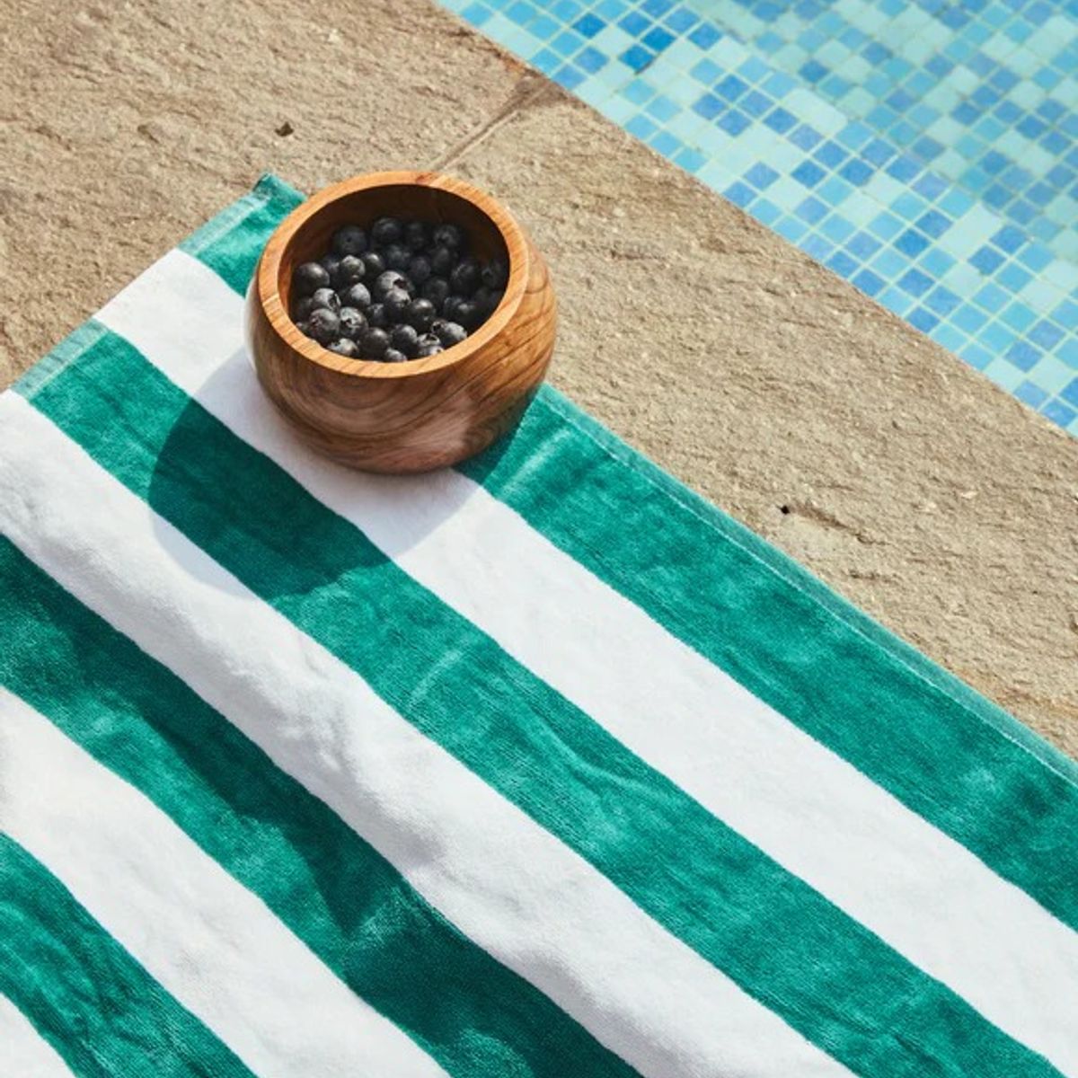 GENERICO - TOALLA DE PLAYA 100% ALGODON VERDE