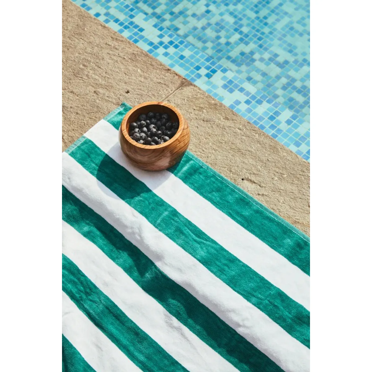 GENERICO - TOALLA DE PLAYA 100% ALGODON VERDE