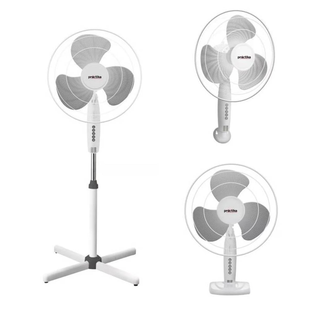PRACTIKA - Ventilador 45W Practika ALTEA 3 EN 1 – Blanco